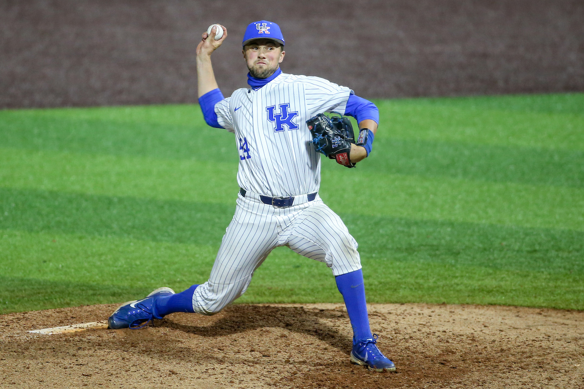 Daniel Harper.

Kentucky beats Florida 7 - 5.

Photo by Sarah Caputi | UK Athletics