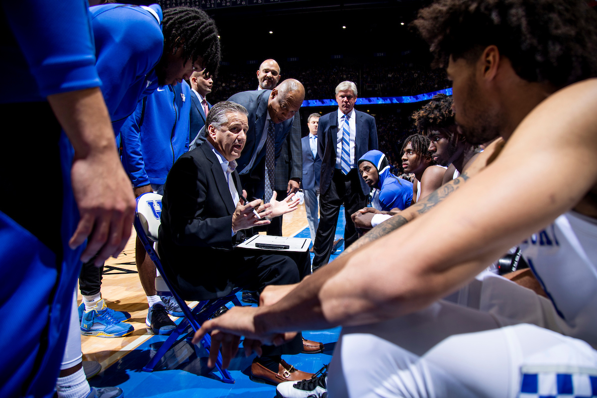 John Calipari. Kenny Payne. Tony Barbee. John Robic.

Kentucky beat UAB 69-58.

Photo by Chet White | UK Athletics