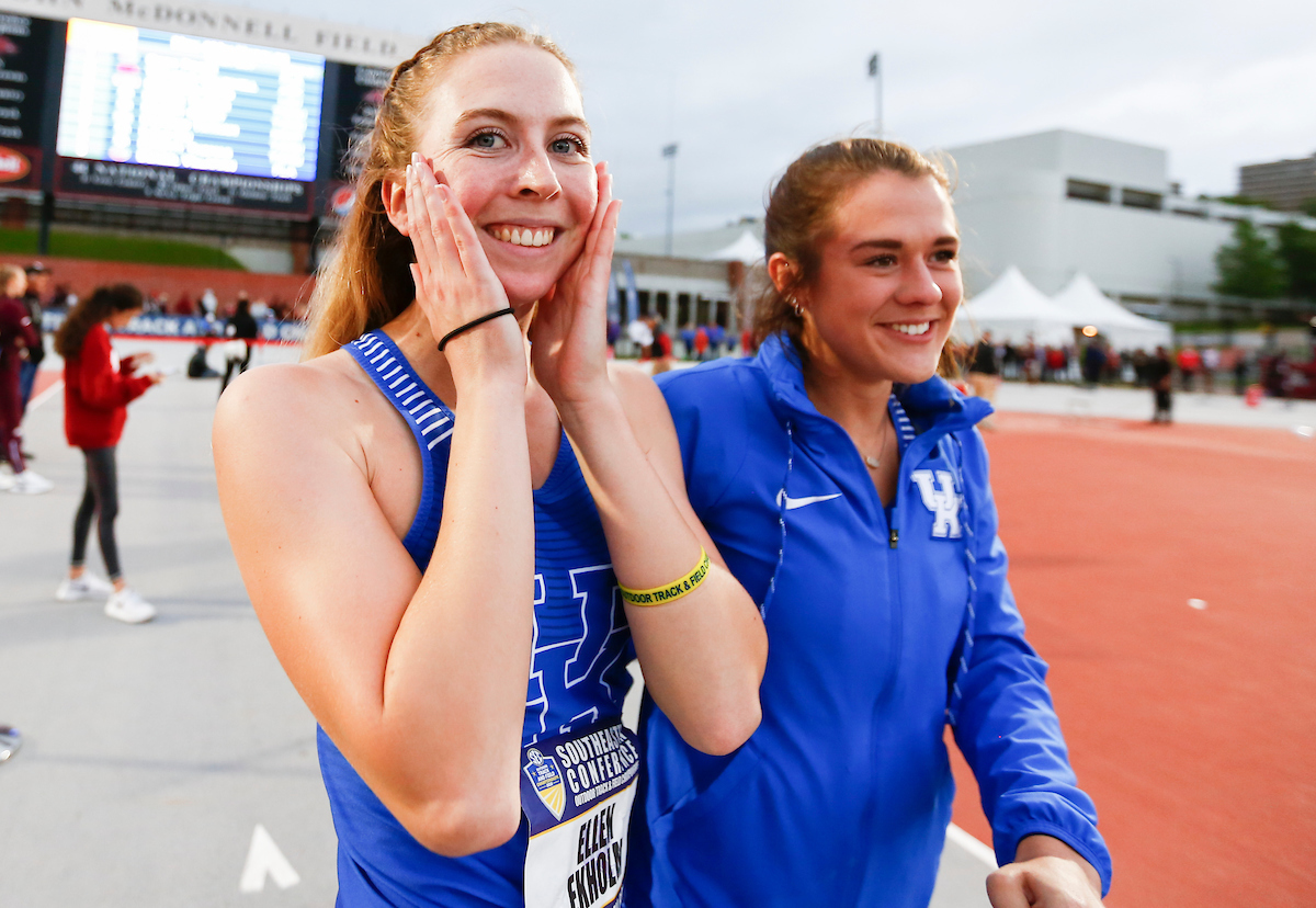 Ellen Ekholm. Carly Hinkle.

Day three of the 2019 SEC Outdoor Track and Field Championships.