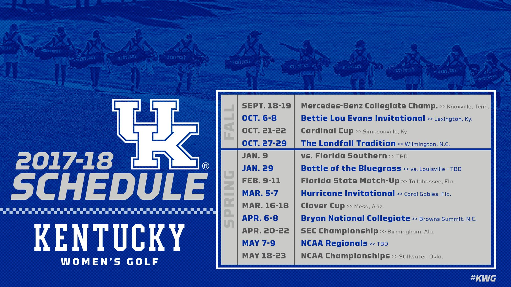 Kentucky Women’s Golf Unveils 2017-18 Tournament Schedule