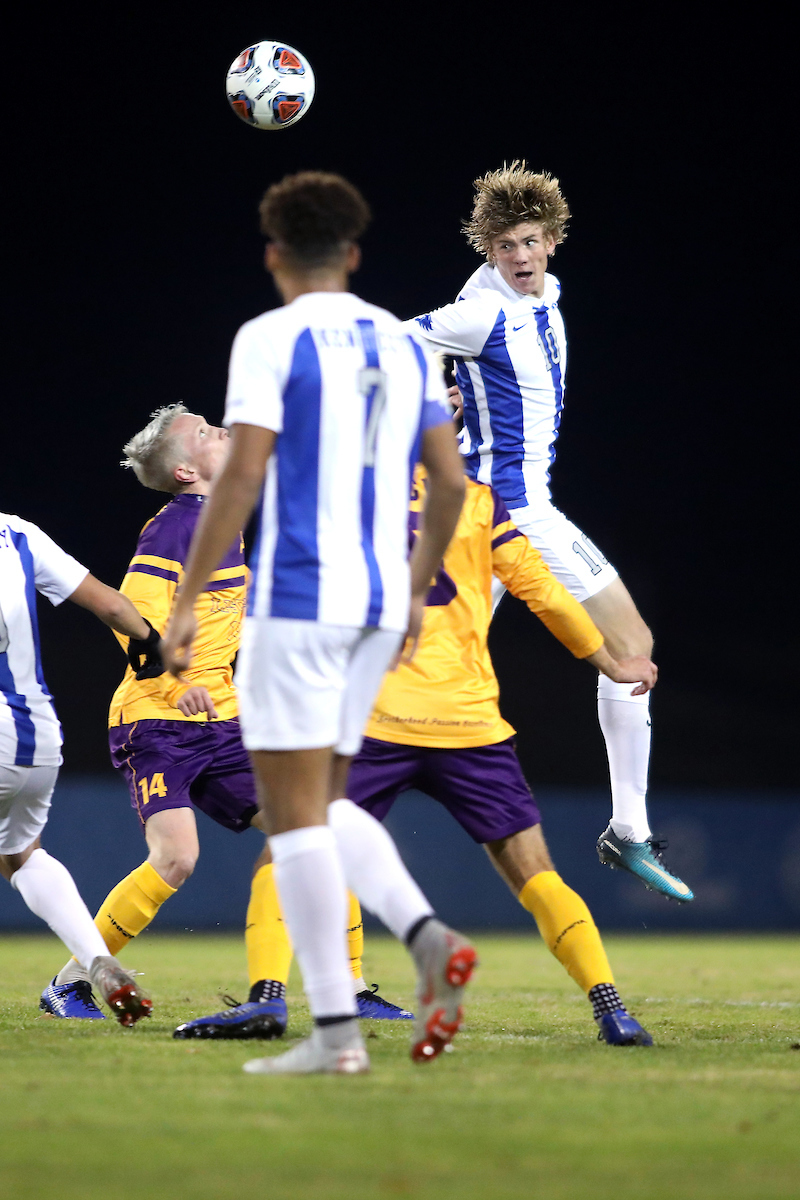 Nicolai Fremstad.

Men's soccer beats Lipscomb 2-1.

Photo by Quinn Foster | UK Athletics