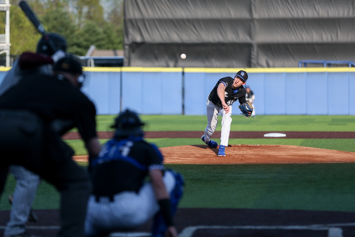 Zach Kammin.

Kentucky defeats Bellarmin 12 - 0.

Photo by Sarah Caputi | UK Athletics