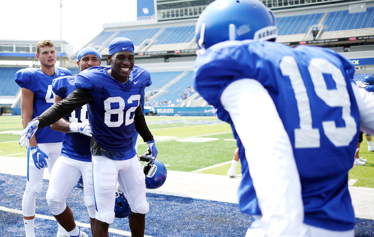 Football training camp Saturday, August 11,  2018. 

Photo by Britney Howard | UK Athletics