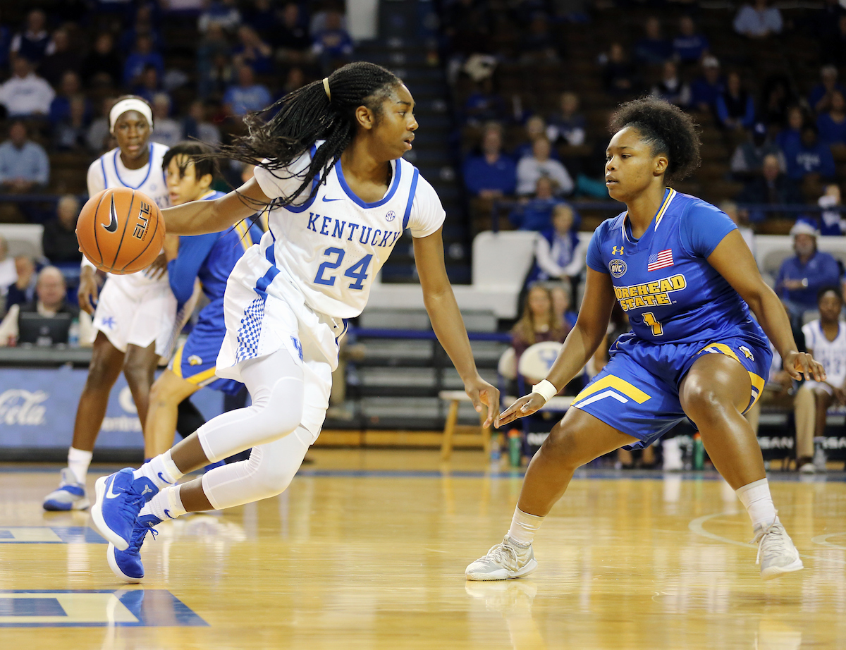 Taylor Murray

UK women's basketball beats Morehead State. 

Photo by Britney Howard  | UK Athletics