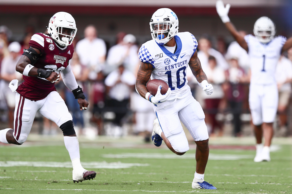 ASIM ROSE.

Kentucky falls to Mississippi State, 28-13.

Photo by Elliott Hess | UK Athletics