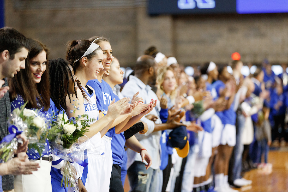 Maci Morris. Team.


The UK women?s basketball team beat LSU on senior day on Sunday, February 24, 2019.

Photo by Elliott Hess | UK Athletics
