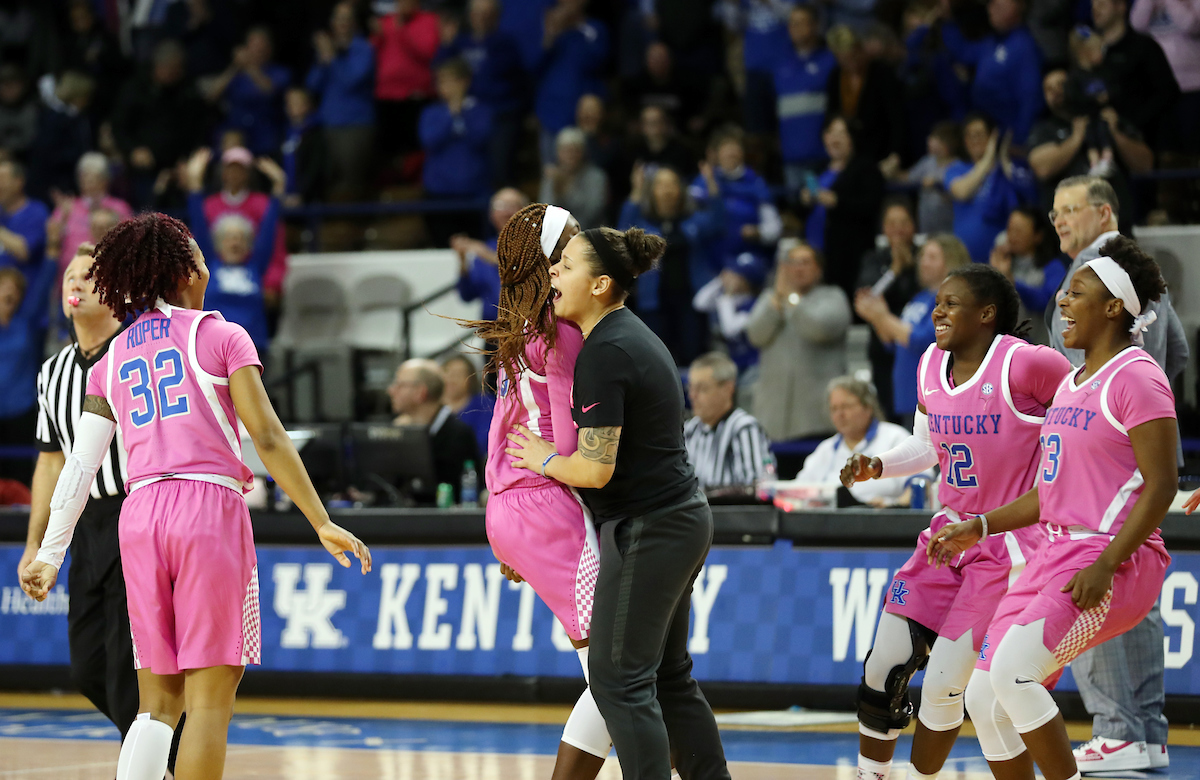 Sabrina Haines

The UK Women's Basketball team beat Arkansas.
Photo by Britney Howard | UK Athletics