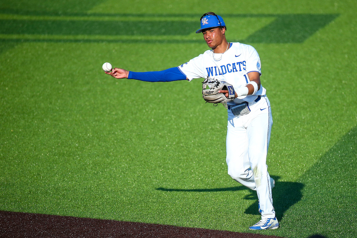 Daniel Harris IV. 

Kentucky loses to Auburn 3-6.

Photo by Sarah Caputi | UK Athletics