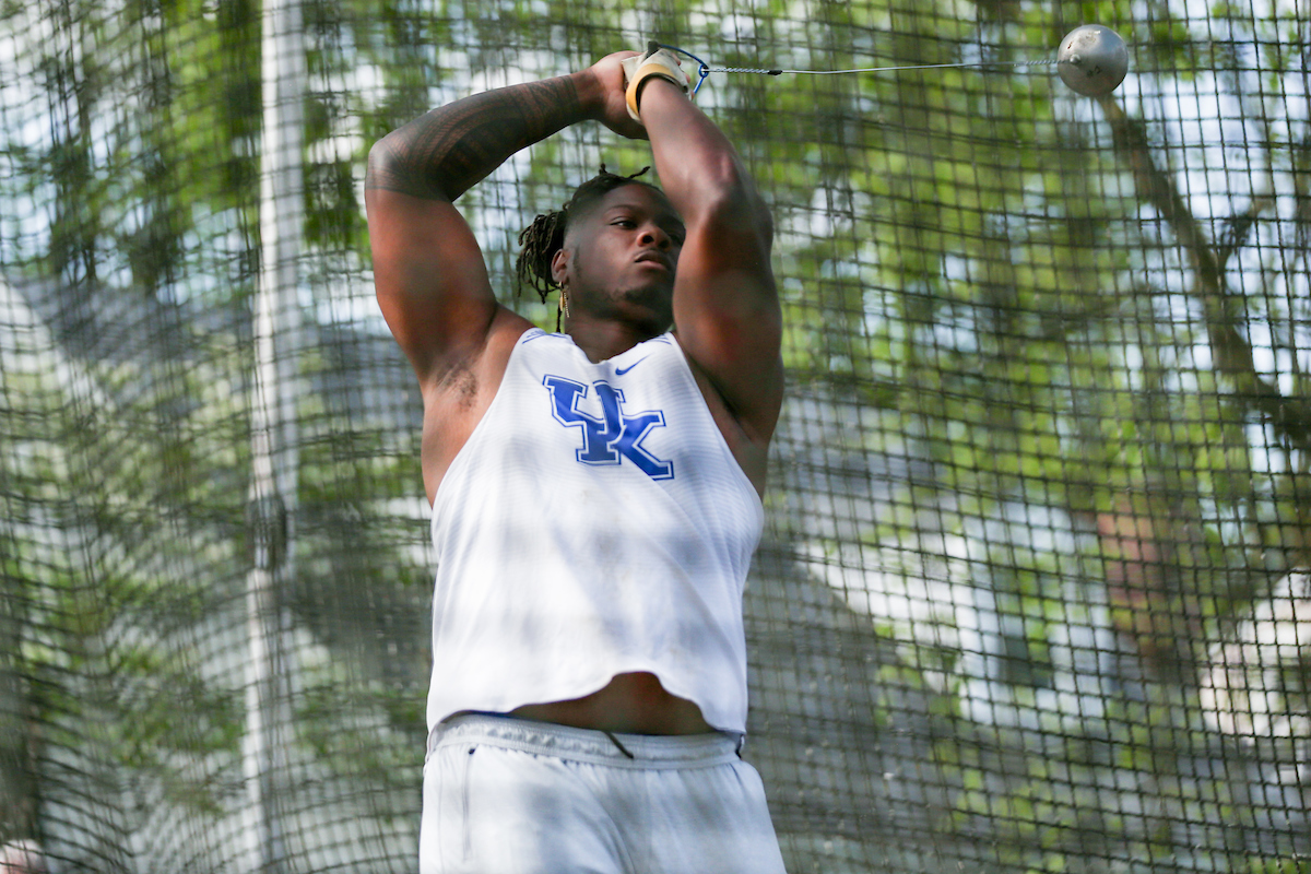 Charles Lenford Jr.

Kentucky Open (Outdoor).

Photo by Sarah Caputi | UK Athletics