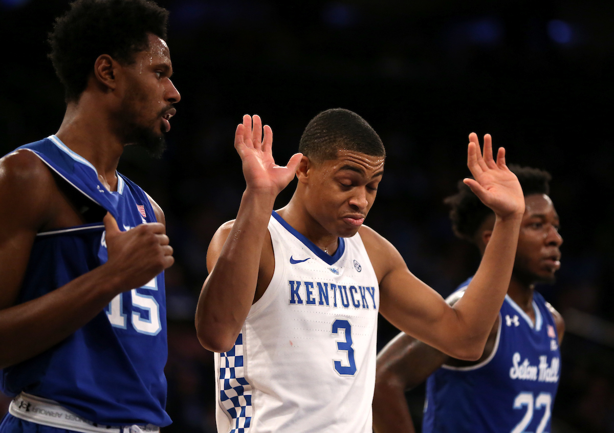 Keldon Johnson. 

UK falls to Seton Hall 84-83. 


Photo By Barry Westerman | UK Athletics