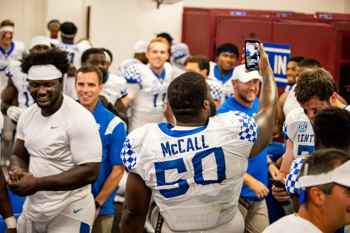 Marquan McCall

Kentucky beats South Carolina, 16-10.

Photo by Jacob Noger UK Athletics