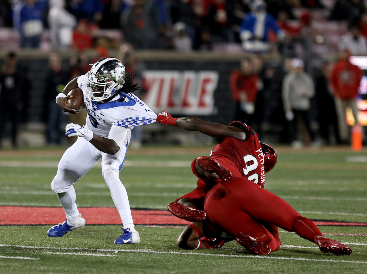 Terry Wilson

Kentucky Football beats Louisville at Cardinal Stadium 56-10.

Photo By Robert Burge l UK Athletics