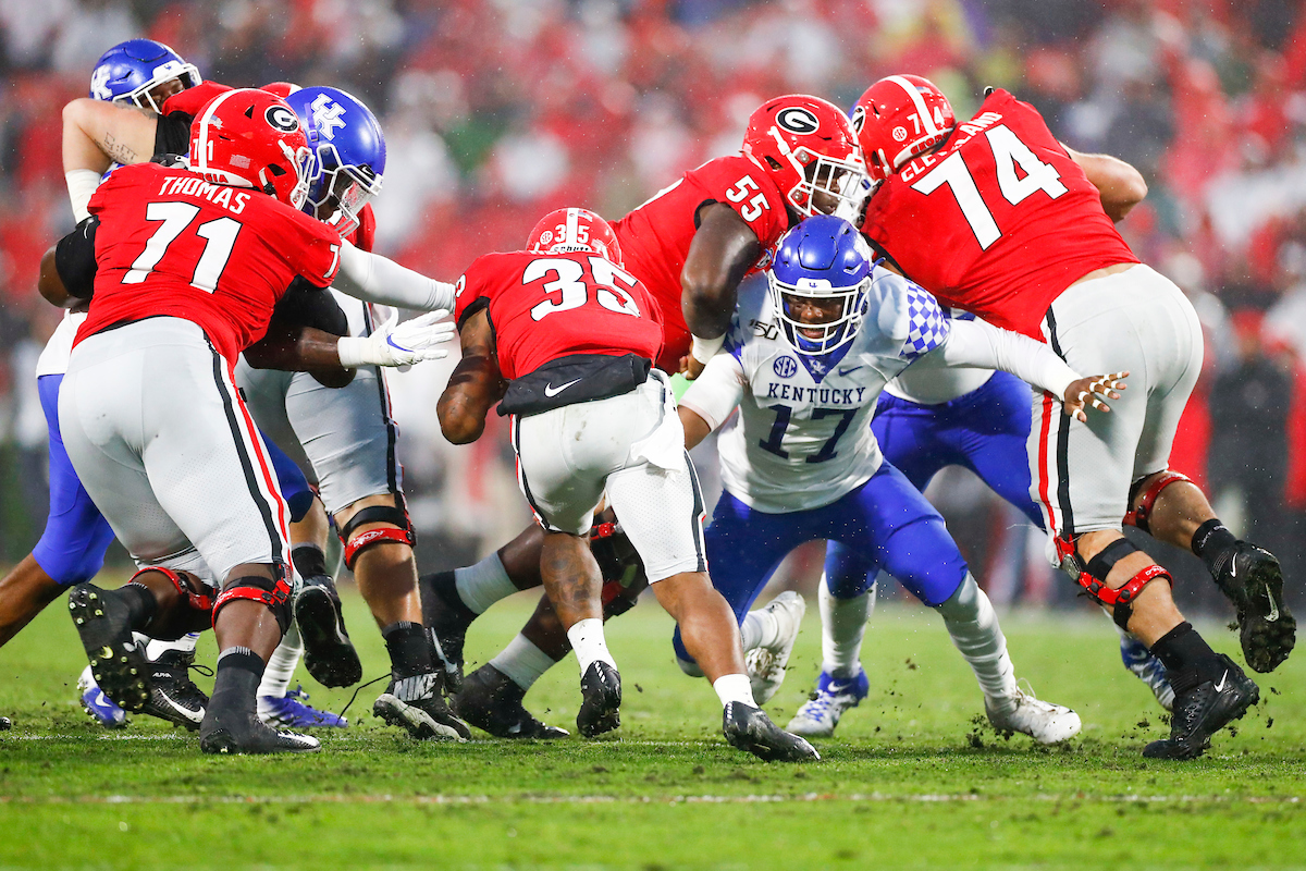 DeAndre Square.

Kentucky falls to Georgia 21-0.

Photo by Chet White | UK Athletics