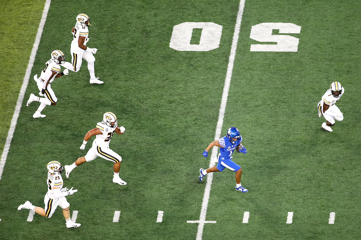 Wan'Dale Robinson.

Kentucky beat Mizzou 35-28.

Photo by Eddie Justice | UK Athletics