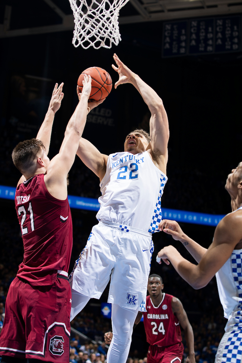 Reid Travis.

The University of Kentucky men's basketball team beats South Carolina 76-48.

Photo by Chet White| UK Athletics