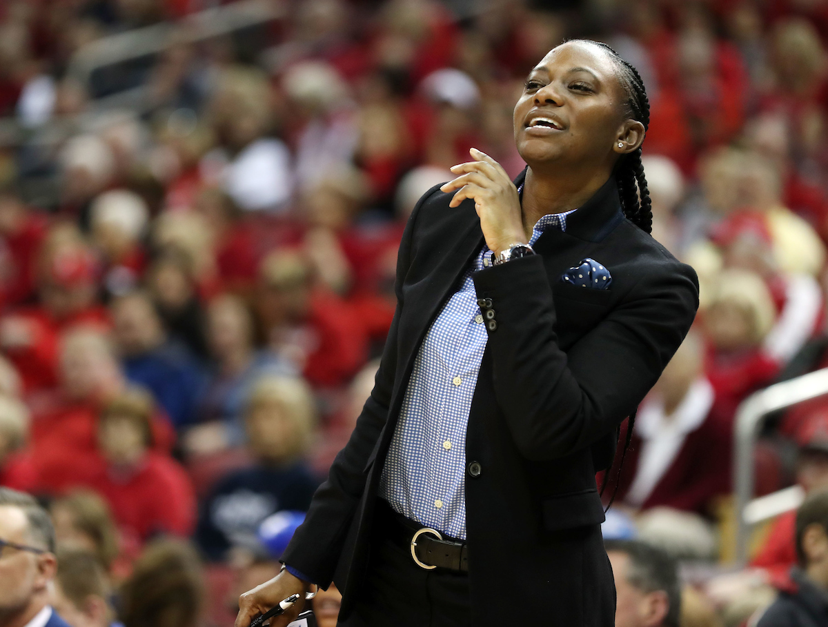 Niya Butts

Women's Basketball loses to Louisville on Sunday, December 9, 2018 at the Yum! Center.  

Photo by Britney Howard  | UK Athletics
