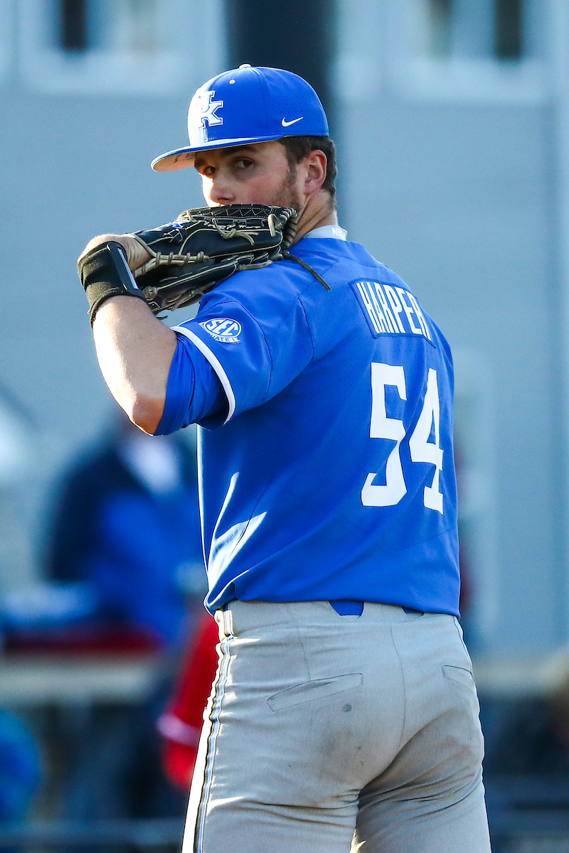 Daniel Harper.

Kentucky falls to Louisville 2-4.

Photo by Sarah Caputi | UK Athletics