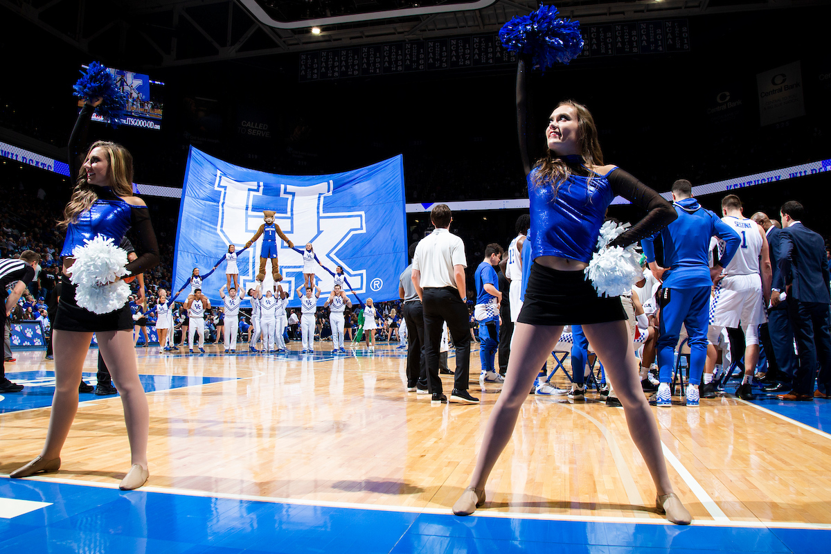 Dance Team. Cheerleaders.

Kentucky beat Mount St. Mary’s 82-62.

Photo by Chet White | UK Athletics
