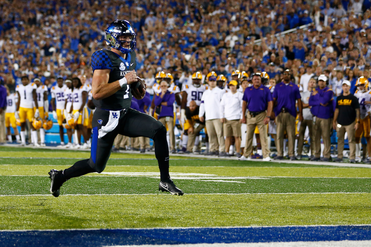Will Levis. 

UK beat LSU 42-21.

Photo By Barry Westerman | UK Athletics
