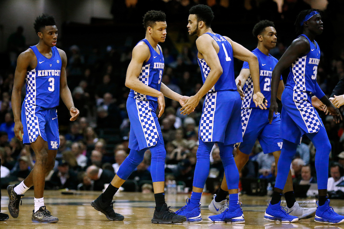 Kevin Knox. Sacha Killeya-Jones.

The University of Kentucky men's basketball team beat Vanderbilt 74-67 at Memorial Gymnasium in Nashville, TN., on Saturday, January 13, 2018.

Photo by Chet White | UK Athletics