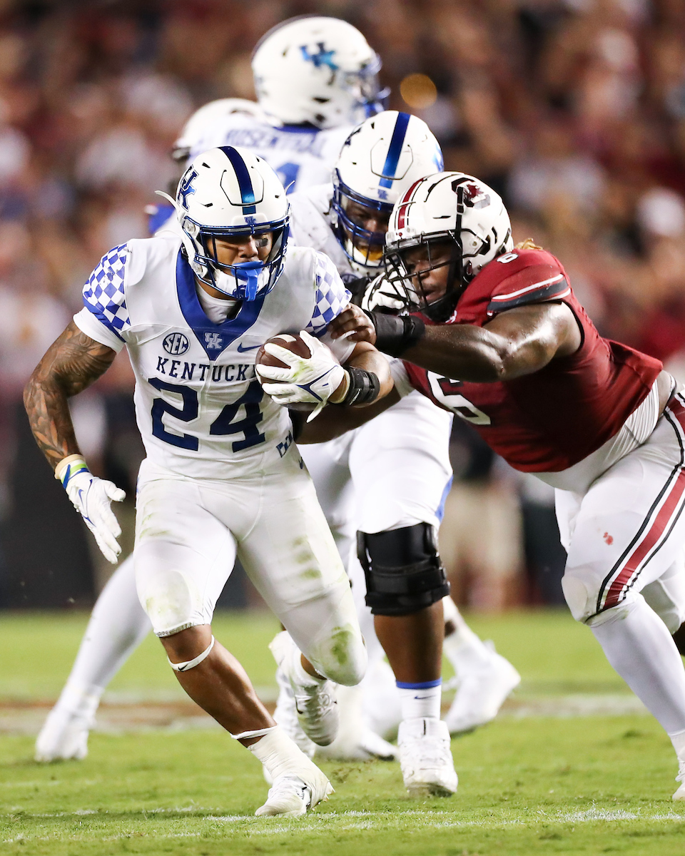 Chris Rodriguez Jr.

Kentucky beats South Carolina, 16-10.

Photo by Elliott Hess | UK Athletics