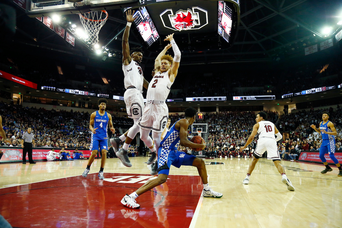 Shai Gilgeous-Alexander.

The University of Kentucky men?s basketball falls to South Carolina 76-68 on Wednesday, 
January 16th, 2018, at Colonial Life Arena in Columbia, SC.

Photo by Quinn Foster I UK Athletics