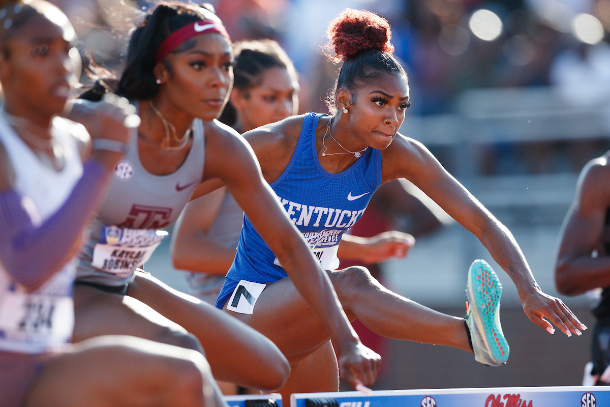 Masai Russell.

SEC Day 3.

Elliott Hess | UK Athletics