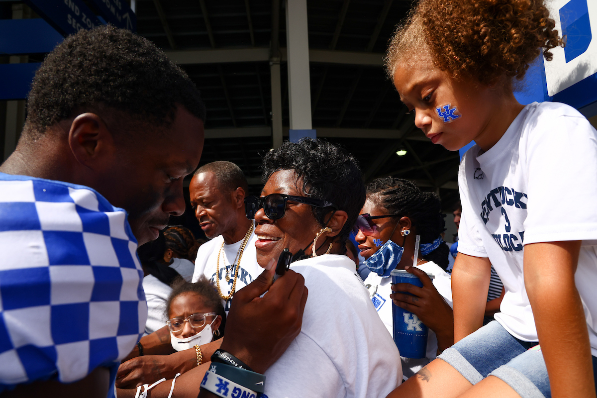 Cedrick Dort Jr.

UK beat ULM 45-10.

Photo by Elliott Hess | UK Athletics
