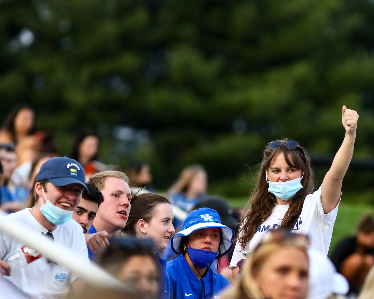 Fan. 

Kentucky beats EKU 7-6. 

Photo by Eddie Justice | UK Athletics