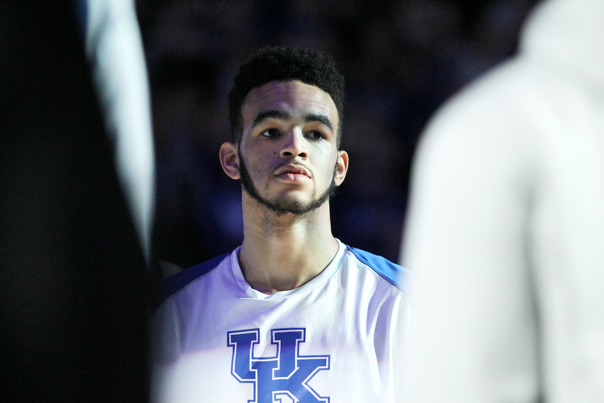 Sacha Killeya-Jones.

The University of Kentucky men's basketball team beat Georgia 66-61 on Sunday, December 31, 2017 at Rupp Arena in Lexington, Ky. 

Photo by Quinn Foster I UK Athletics