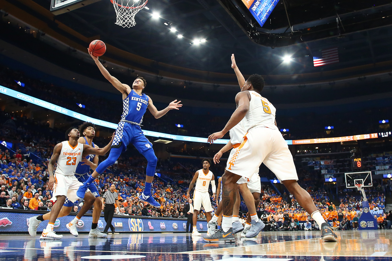 Kevin Knox.

The University of Kentucky men's basketball team beat Tennessee 77-72 to claim the 2018 SEC Men's Basketball Tournament championship at Scottrade Center in St. Louis, Mo., on Sunday, March 11, 2018.

Photo by Chet White | UK Athletics