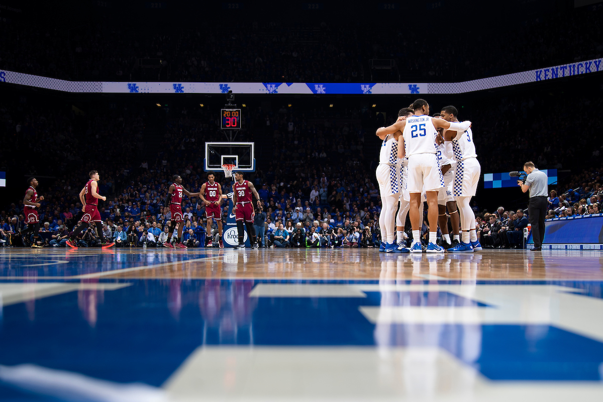 Team.

The University of Kentucky men's basketball team beats South Carolina 76-48.

Photo by Chet White| UK Athletics