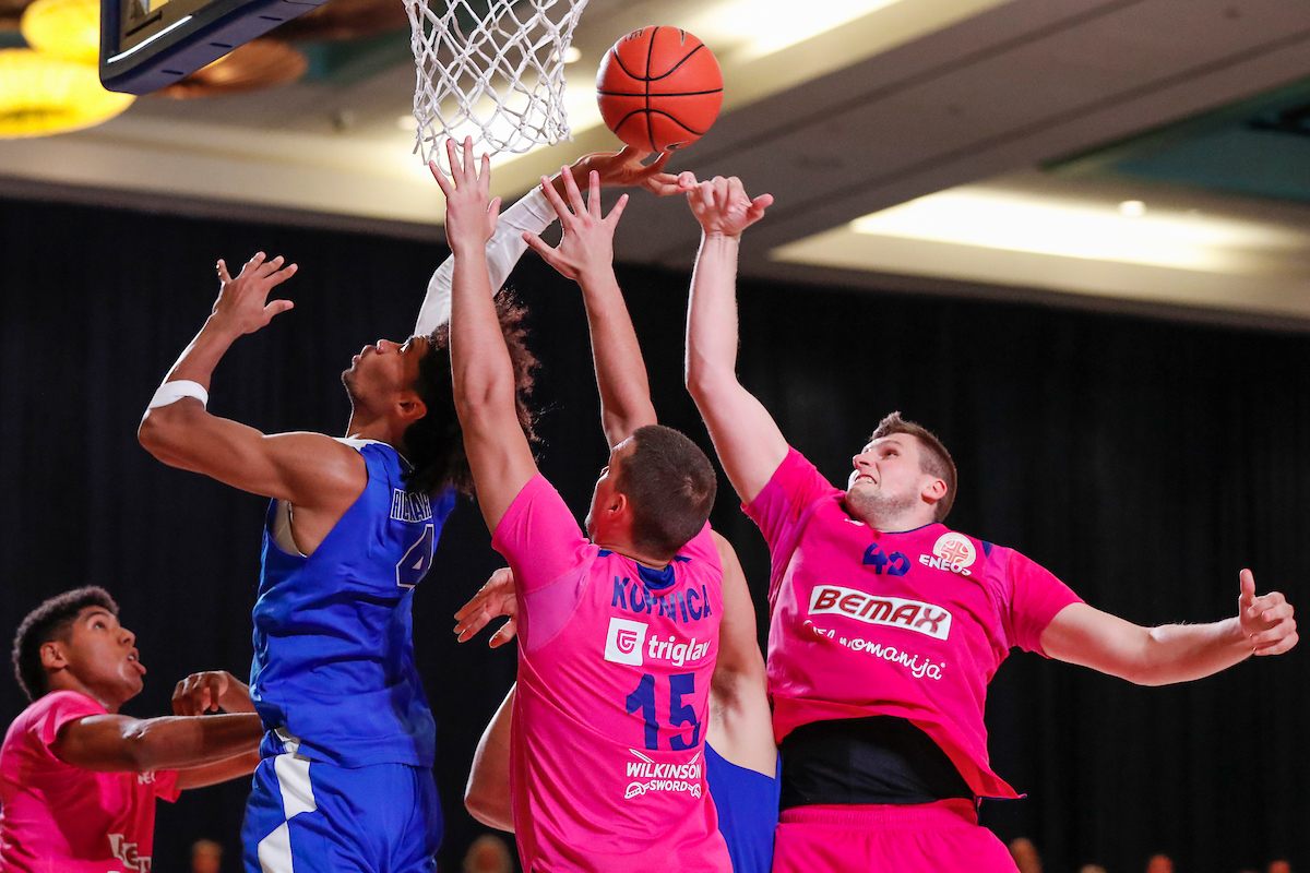 Nick Richards.

The University of Kentucky men's basketball team beat Serbia's Mega Bemax 100-64 at the Atlantis Imperial Arena in Paradise Island, Bahamas, on Saturday, August11, 2018.

Photo by Chet White | UK Athletics