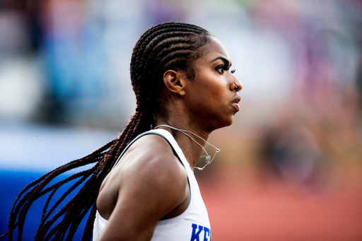 Masai Russell.

Day two. NCAA Track and Field Outdoor Championships.

Photo by Chet White | UK Athletics