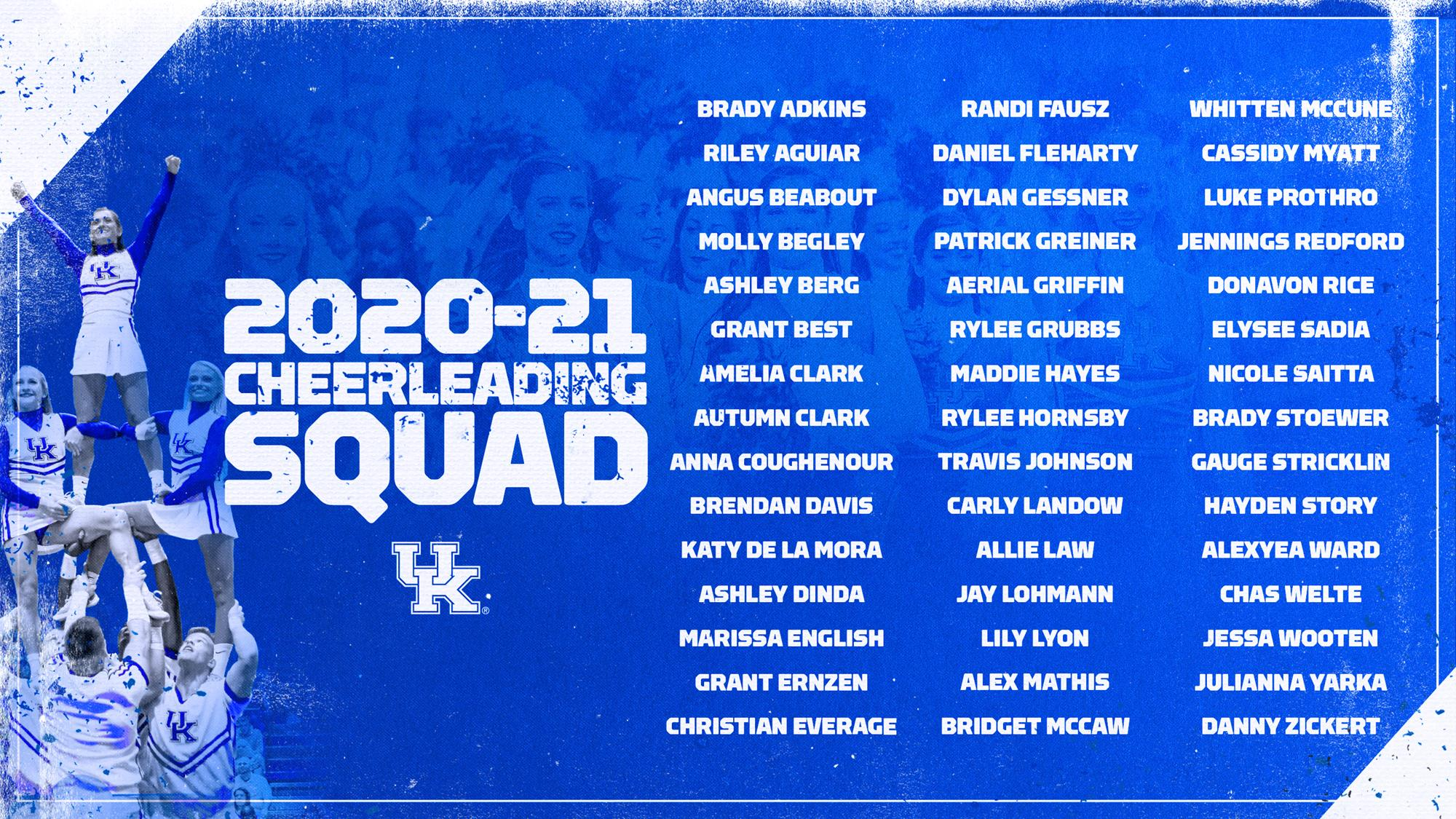 UK Cheerleading Announces 2020-21 Squad