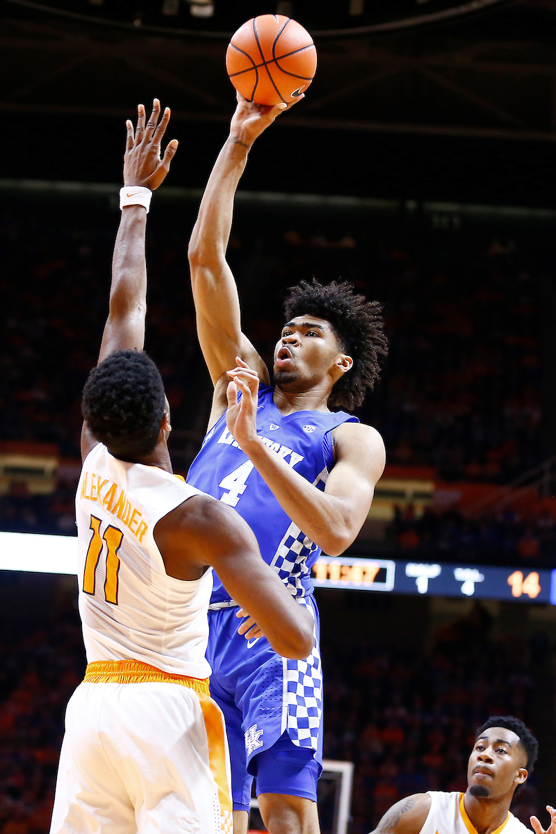 Nick Richards.

The University of Kentucky men's basketball team falls to Tennessee 76-65 on Saturday, January 6, 2018, at Thompson-Boling Arena in Knoxville, TN.

Photo by Chet White | UK Athletics