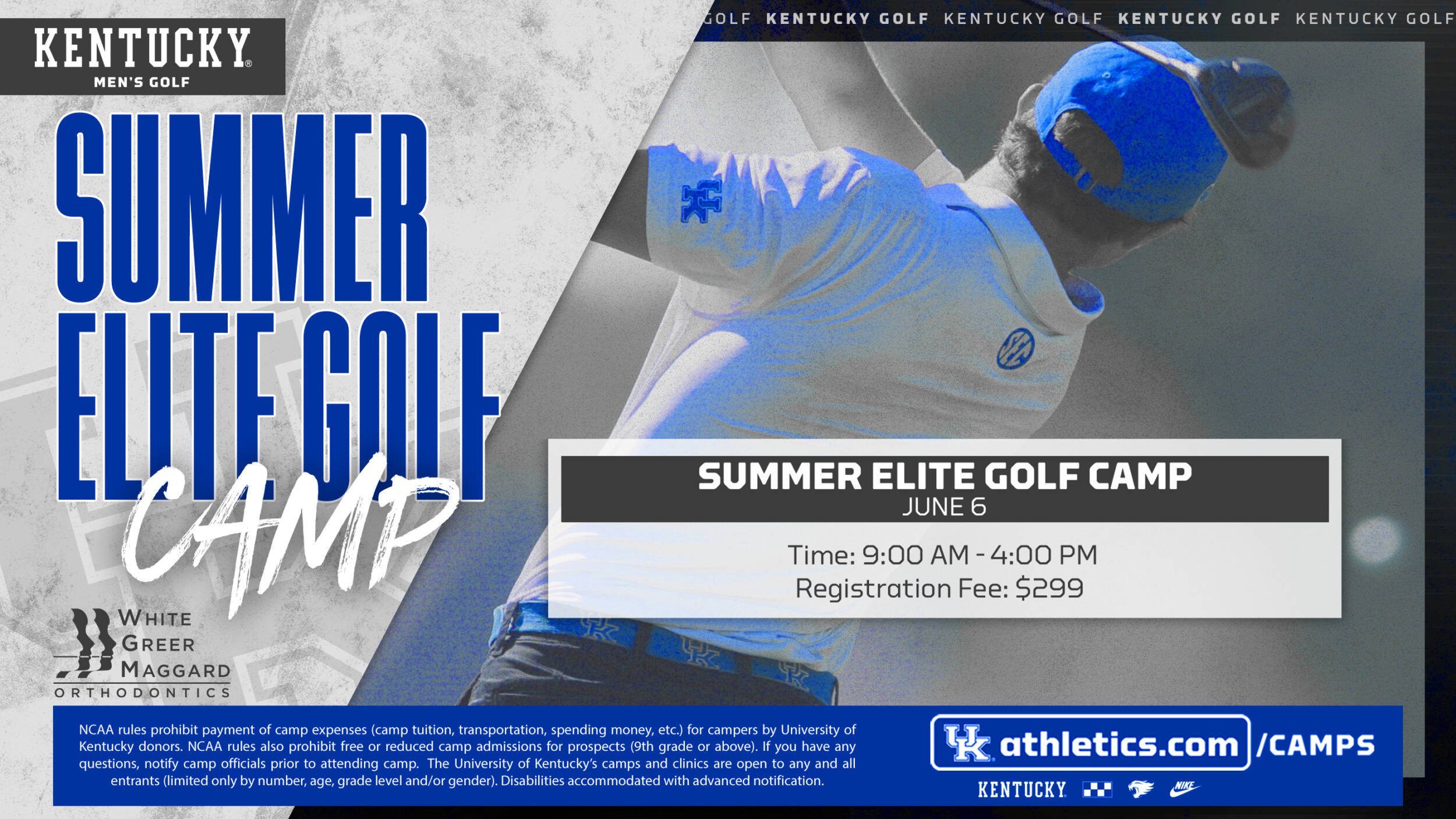 Men's Golf Summer Elite One-Day Camp