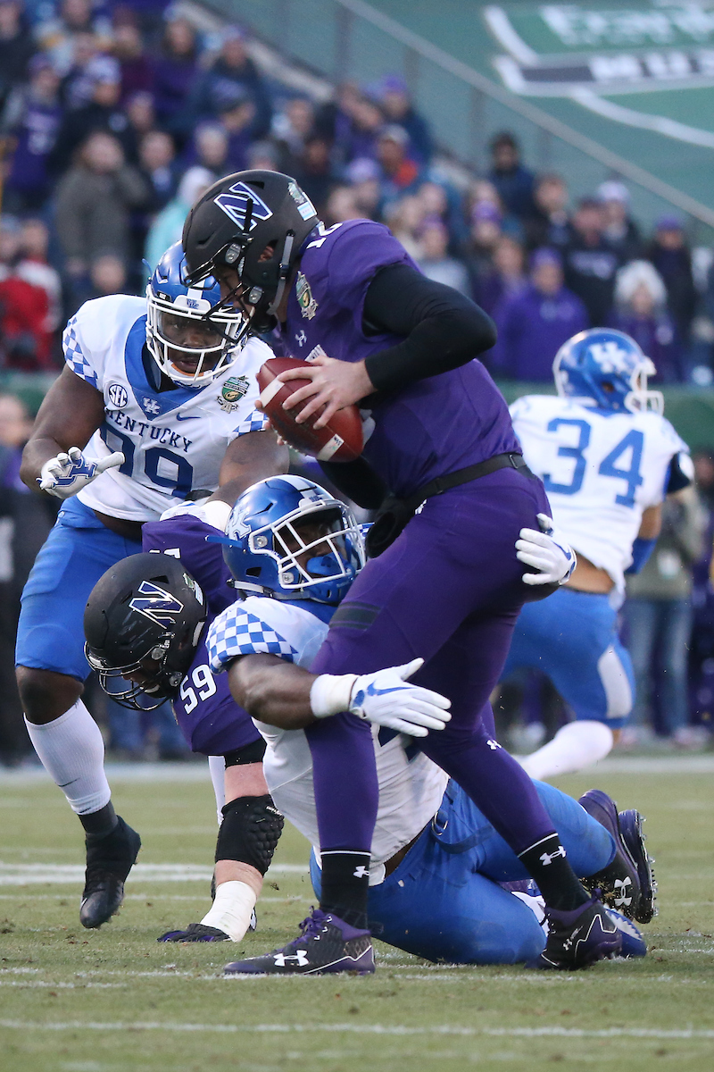 Joshual Paschal.

The University of Kentucky football team falls to Northwestern 23-24 in the Music City Bowl on Friday, December 29, 2017, at Nissan Field in Nashville, Tn.

Photo by Chet White | UK Athletics