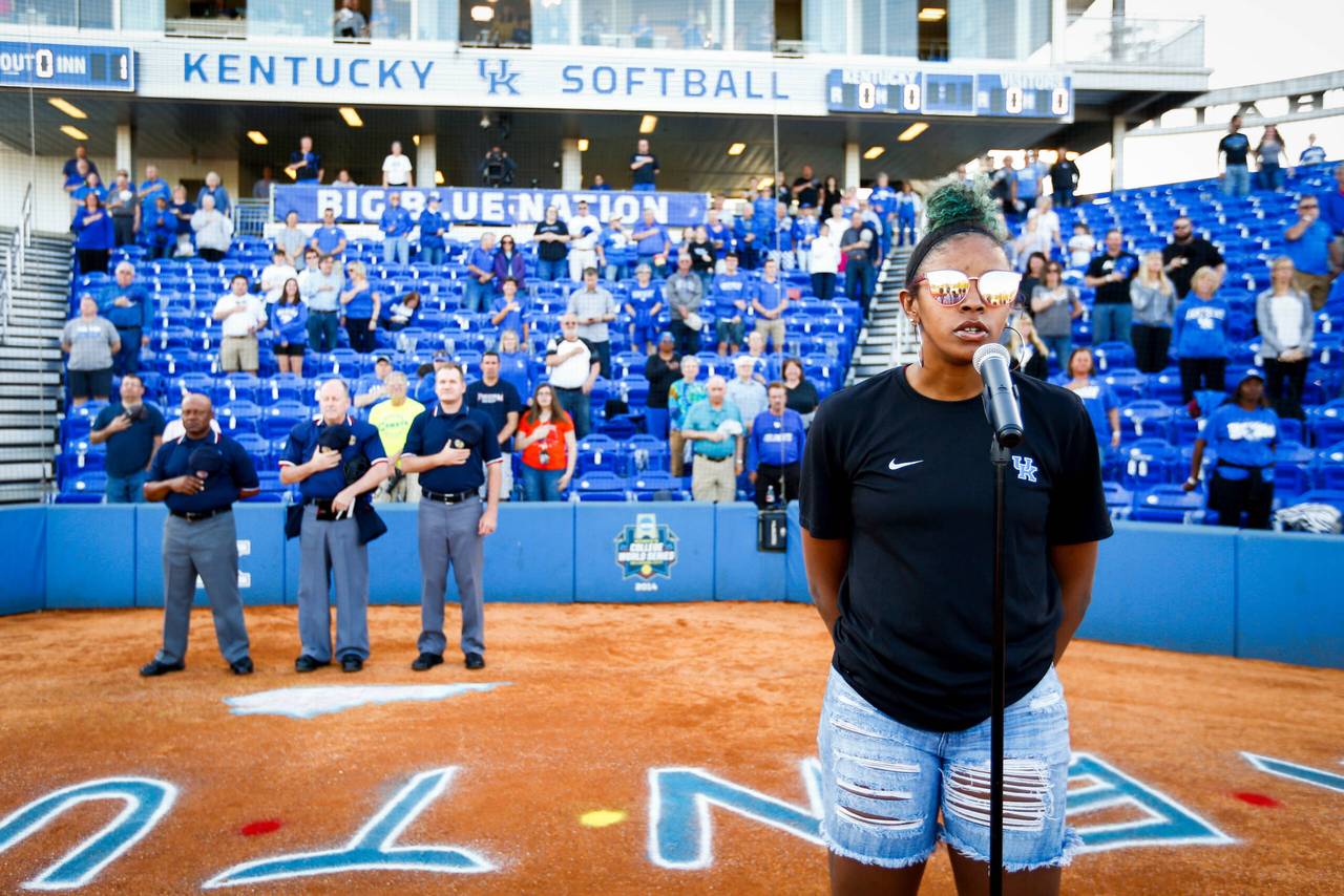 Keke McKinney. National Anthem.

Kentucky beat Auburn 7-0.
