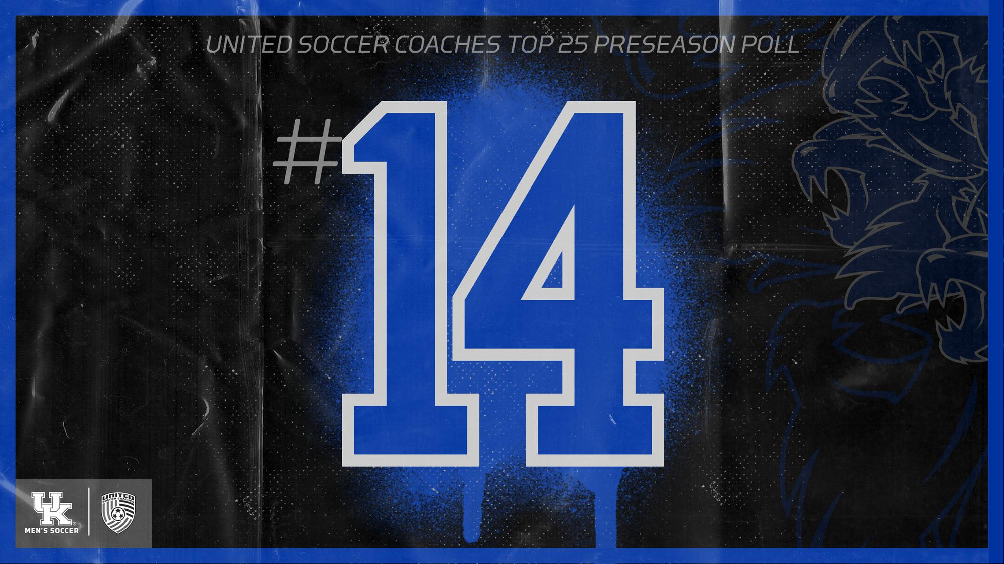 UK Men’s Soccer Ranked 14th by United Soccer Coaches