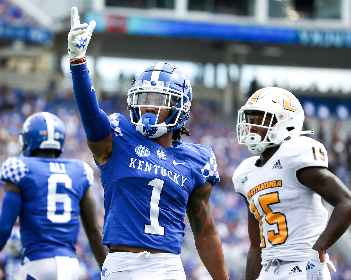 Wan’Dale Robinson.

Kentucky beats UTC 28-23.

Photo by Grace Bradley | UK Athletics