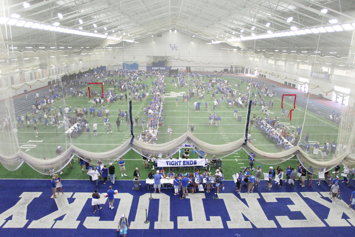 Nutter Field House.

The University of Kentucky football team hosts fan day on Saturday August 4th, 2018 in Lexington, Ky.

Photo by Quinlan Ulysses Foster I UK Athletics