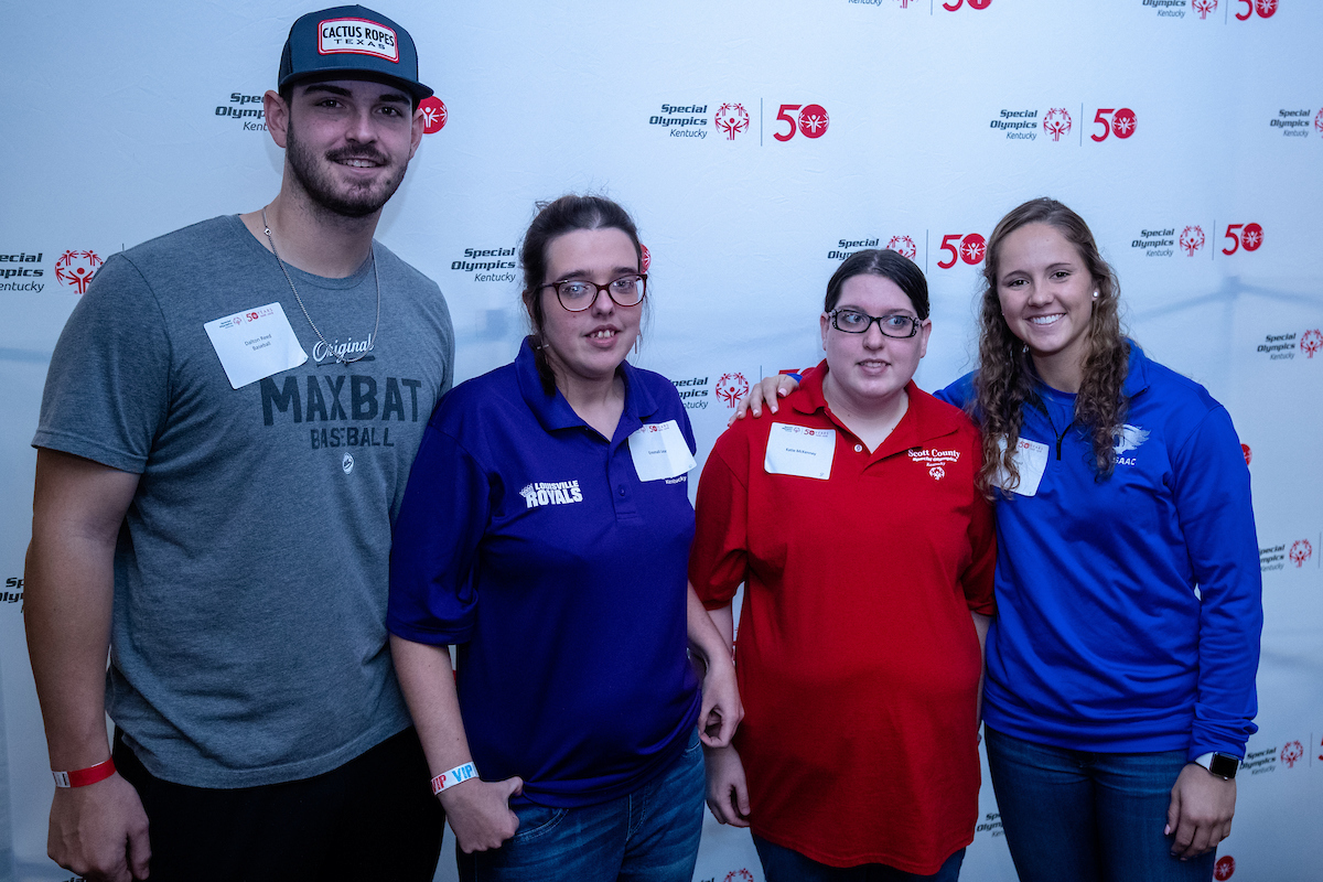 UK athletes bowl with members of Special Olympics at Collins Bowling Alley on , Saturday Dec. 8, 2018  in Lexington, Ky. Photo by Mark Mahan