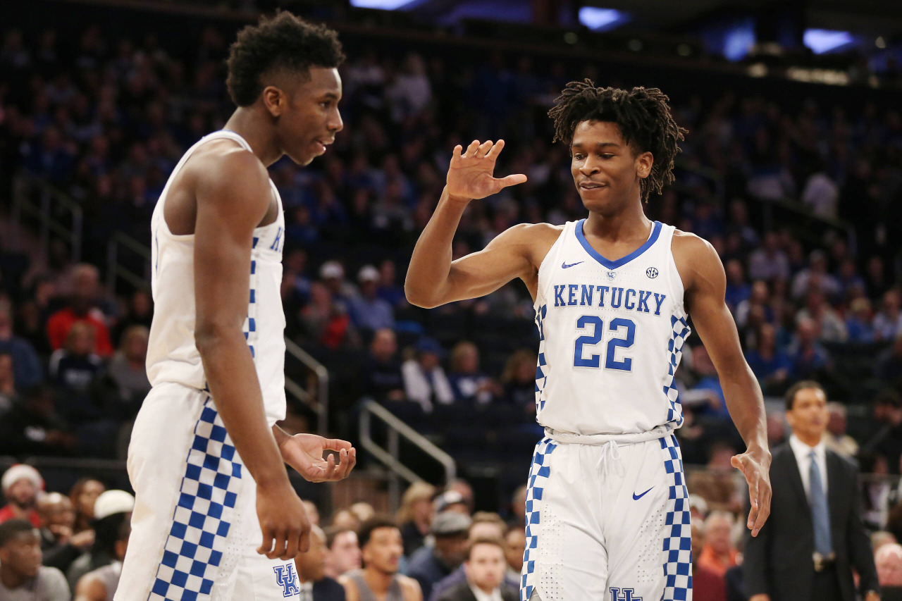 Hamidou Diallo. Shai Gilgeous-Alexander.

The University of Kentucky men's basketball team defeats Monmouth 93-76 on Saturday, December 9th, 2017 at Madison Square Garden in New York.

Photo by Chet White | UK Athletics