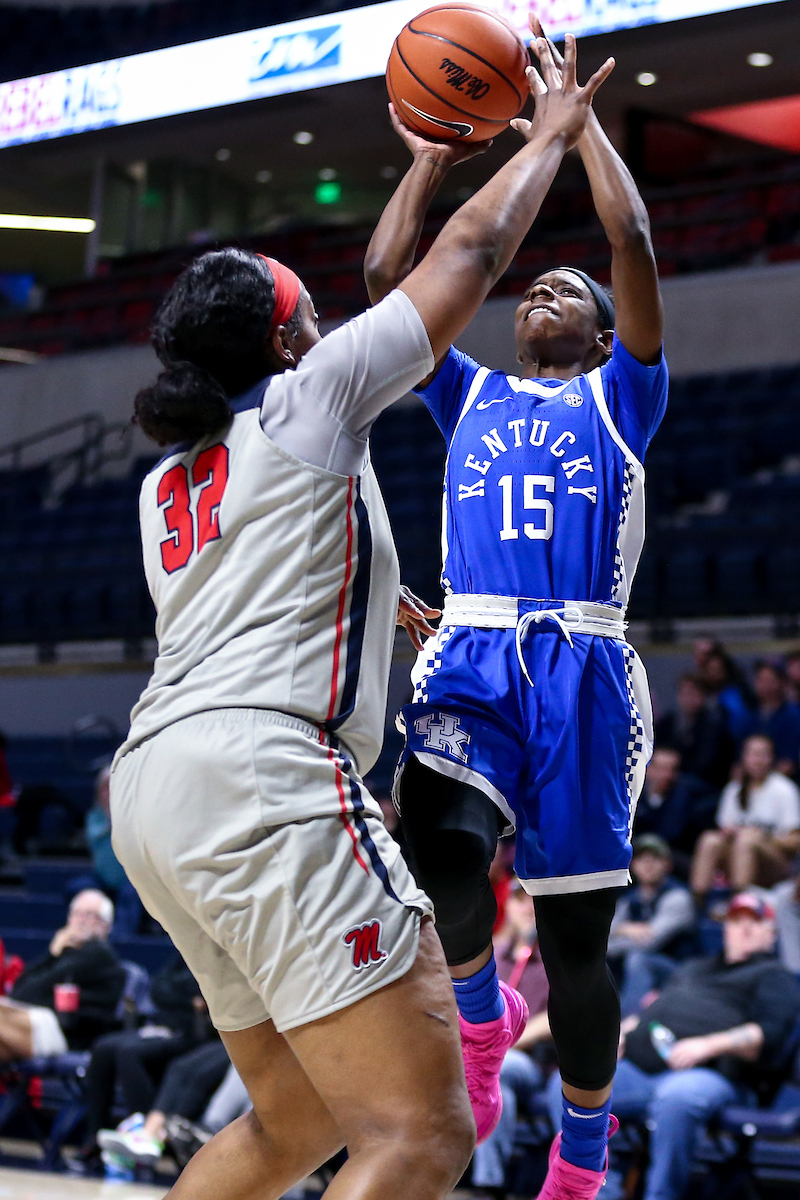 Chasity Patterson. 

Kentucky beat Ole Miss 94-52.

Photo by Eddie Justice | UK Athletics