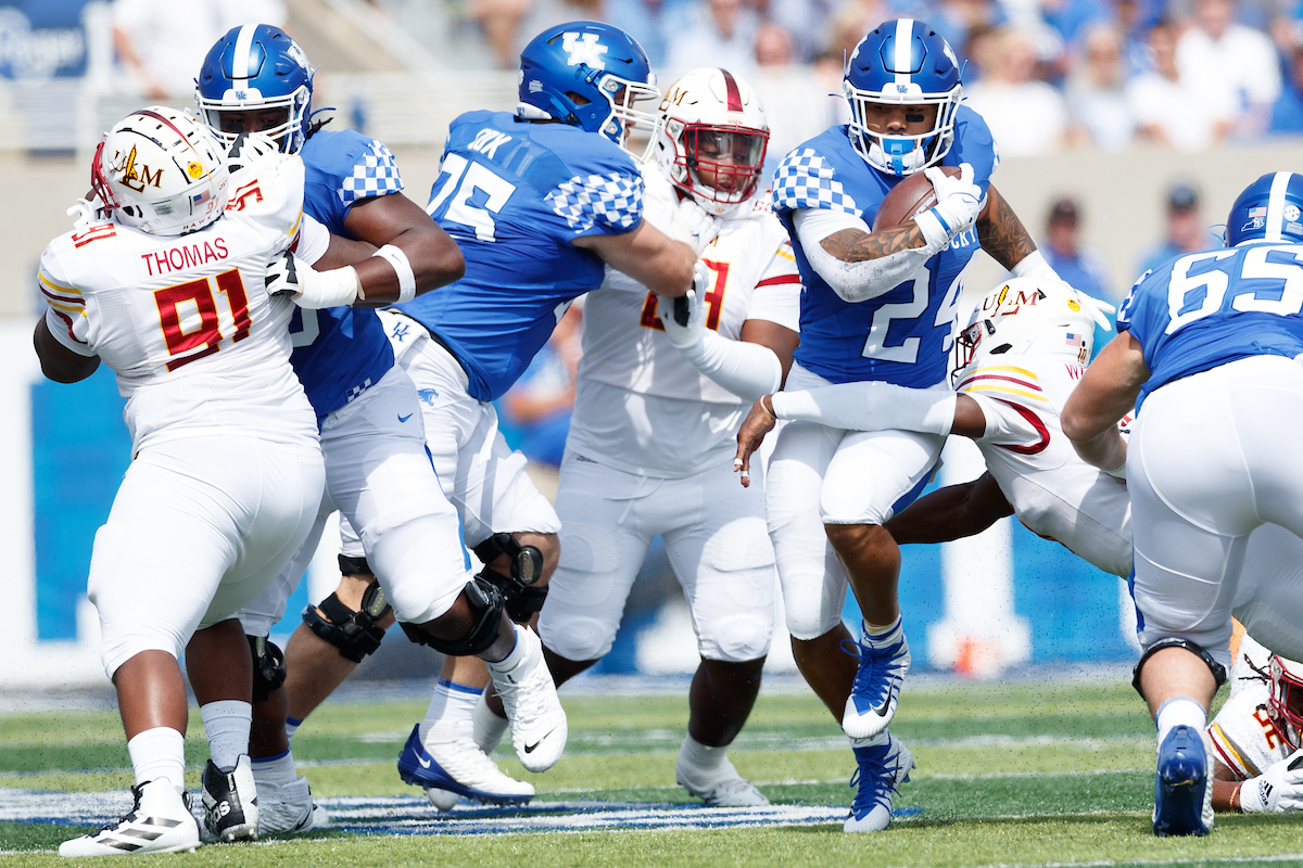 Chris Rodriguez Jr.

UK beat ULM 45-10.

Photo by Elliott Hess | UK Athletics