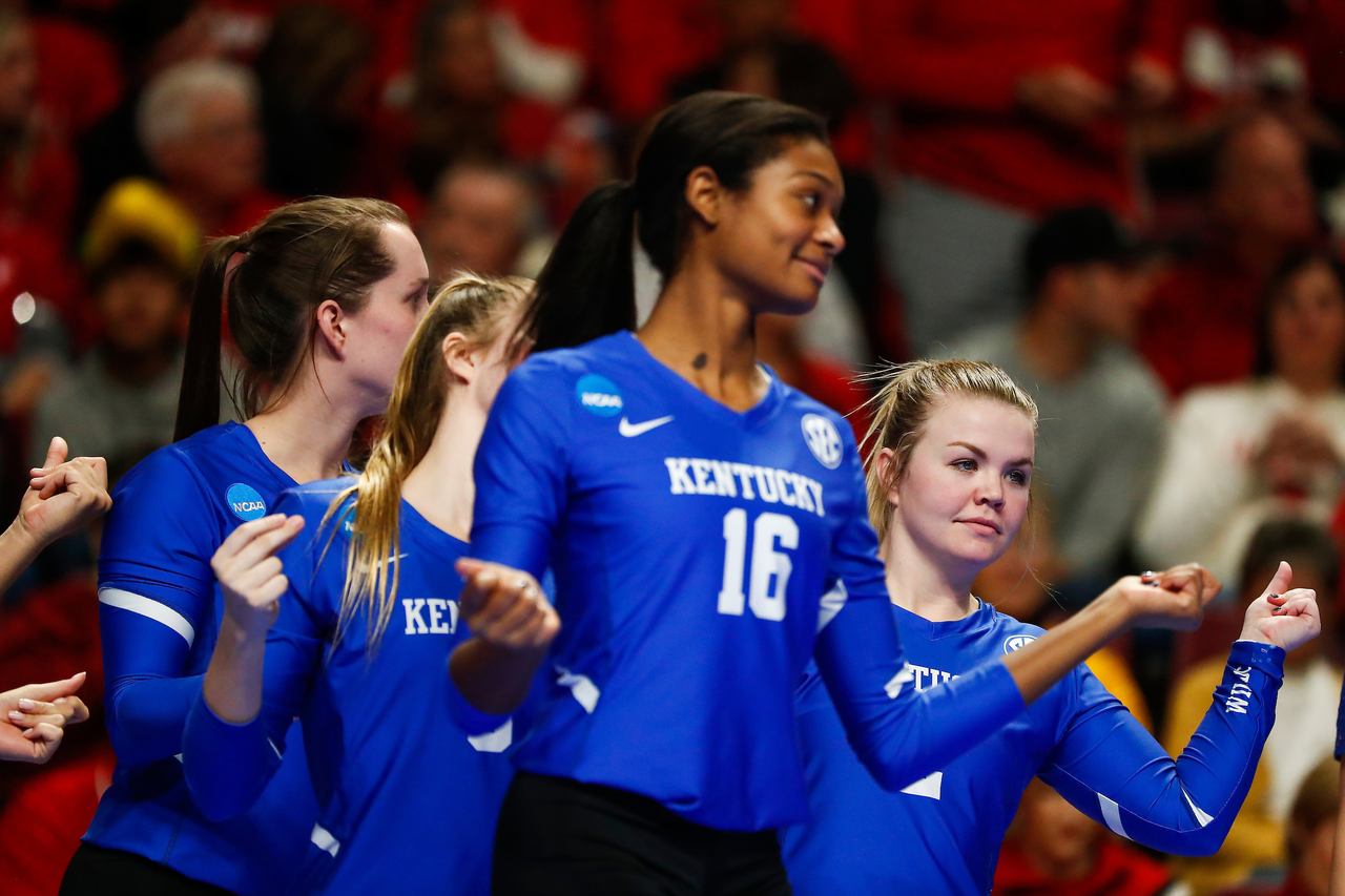 McKenzie Watson. Gabby Goddard.

Kentucky falls to Nebraska 3-0 in the NCAA Volleyball Sweet 16 at The Maturi Pavillion in Minneapolis, MN, on Friday, December 7, 2018.

Photo by Chet White | UK Athletics