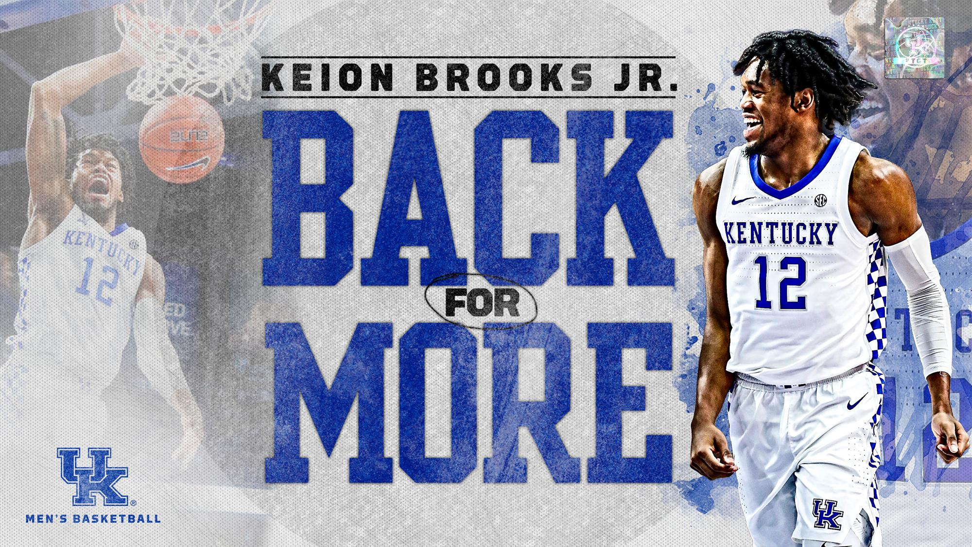 Brooks Jr. to Return to Kentucky for Sophomore Season