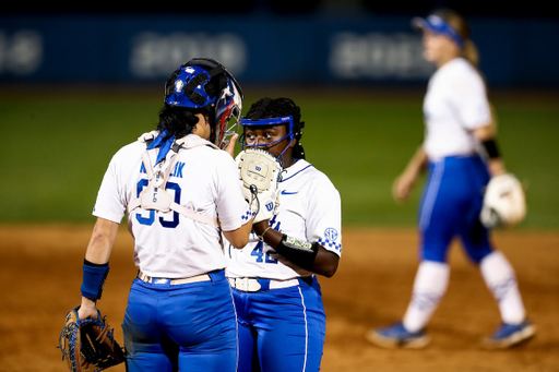 Kayla Kowalik. Izzy Harrison.

Kentucky loses to Oklahoma 9-1.

Photos by Chet White | UK Athletics