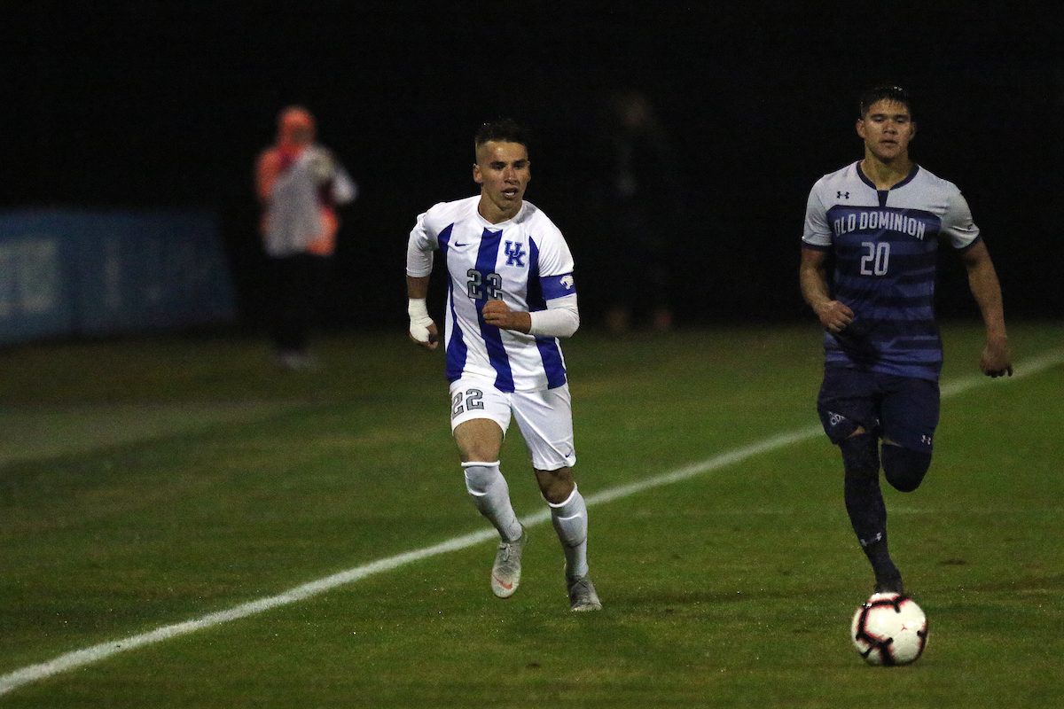 Tanner Hummel.

UK men's soccer defeats ODU to win Conference USA on Friday, November 2nd, 2018 at The Bell in Lexington, Ky.

Photo by Alex Martens.